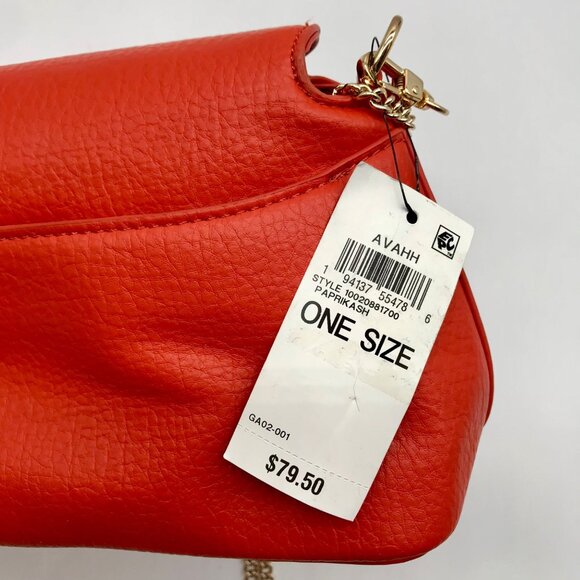 I.N.C. International Concepts Orange Avahh Sculpted Clutch Bag - Picture 11 of 11